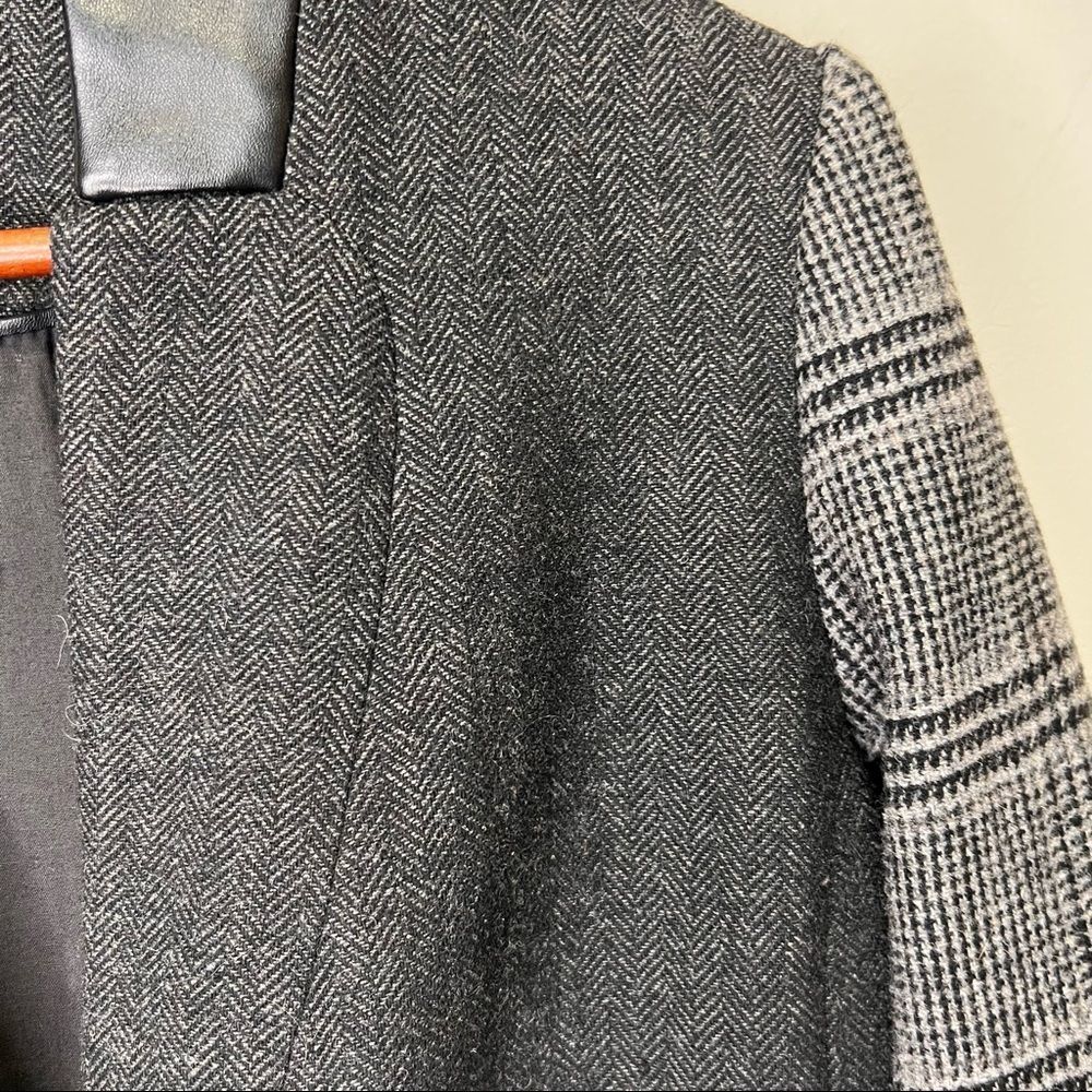 𝅺SMART Set Grey & Black Wool Blazer Size M - Picture 7 of 11